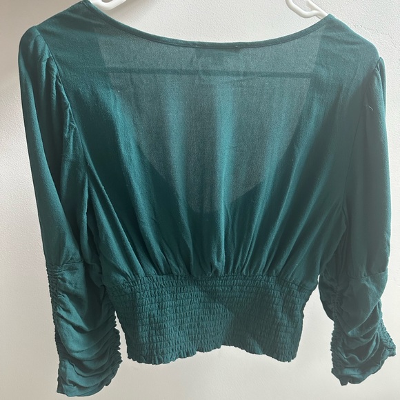 LA Hearts from Pacsun cropped top • emerald green • worn 5-10 times - Picture 4 of 5